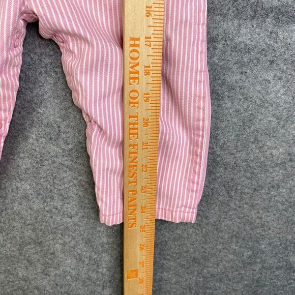 VTG 90s OshKosh B'gosh Pink Bunny Overalls 2T Vestbak Embroidered Cute - Picture 3 of 7